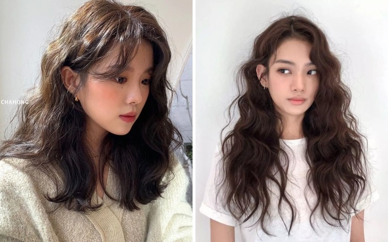 Tóc uốn xoăn đuôi Pháp sang trọng, thanh lịch, phù hợp xu hướng tóc 2025