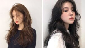 Tóc uốn xoăn lơi gợn sóng tự nhiên