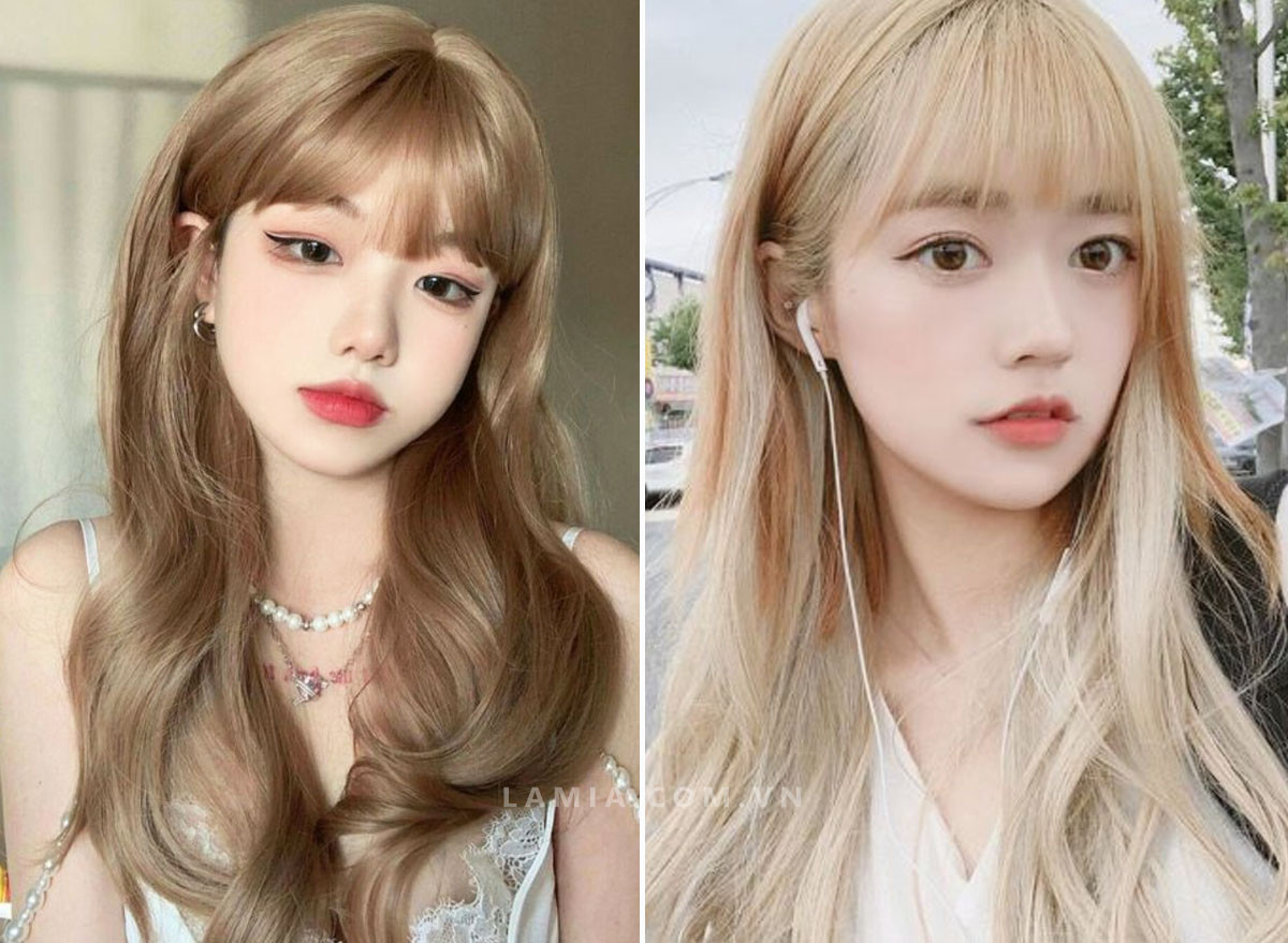 Tóc xoăn sóng to sáng màu rực rỡ