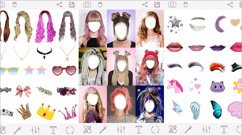 Ứng dụng Girls Hairstyles giúp phái nữ thử nghiệm các mẫu tóc hợp xu hướng