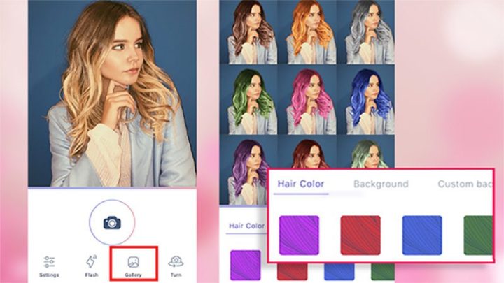 Ứng dụng thử kiểu tóc và màu tóc trên điện thoại