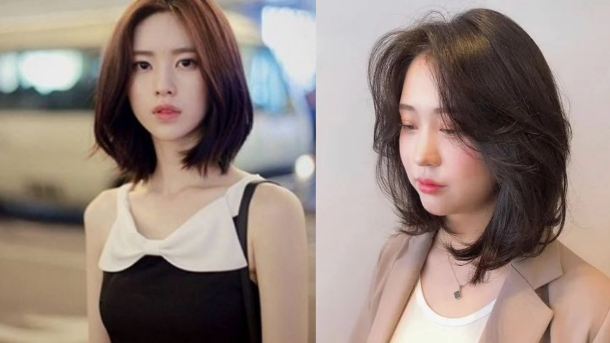 Uốn layer nữ tóc ngắn tầng cao