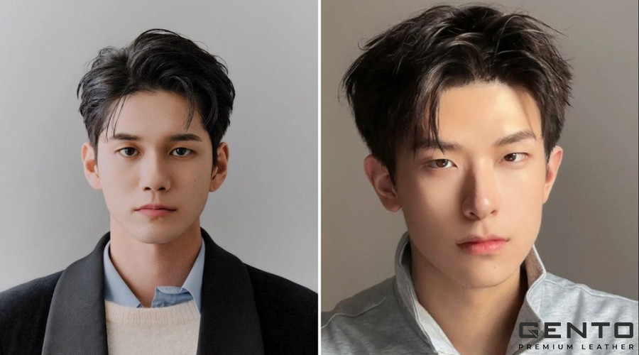 Uốn nhẹ tóc ngắn nam kiểu Side Part thời thượng