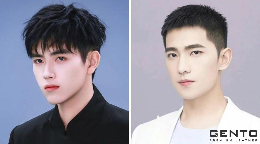 Uốn tóc ngắn nam phù hợp mặt dài