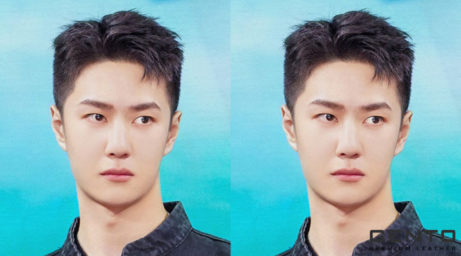 Uốn xoăn tóc ngắn nam kiểu 7/3 cuốn hút