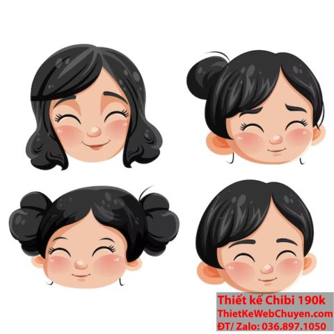Vẻ đáng yêu của kiểu tóc chibi