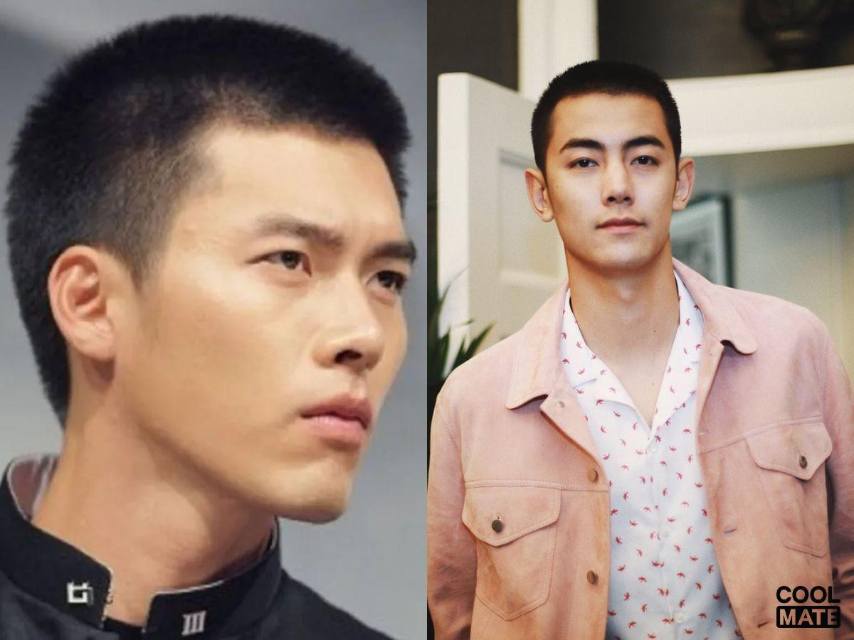 Vẻ ngoài đơn giản, mạnh mẽ với kiểu tóc nam đầu đinh cổ điển cắt ngắn đều, dễ dàng chăm sóc