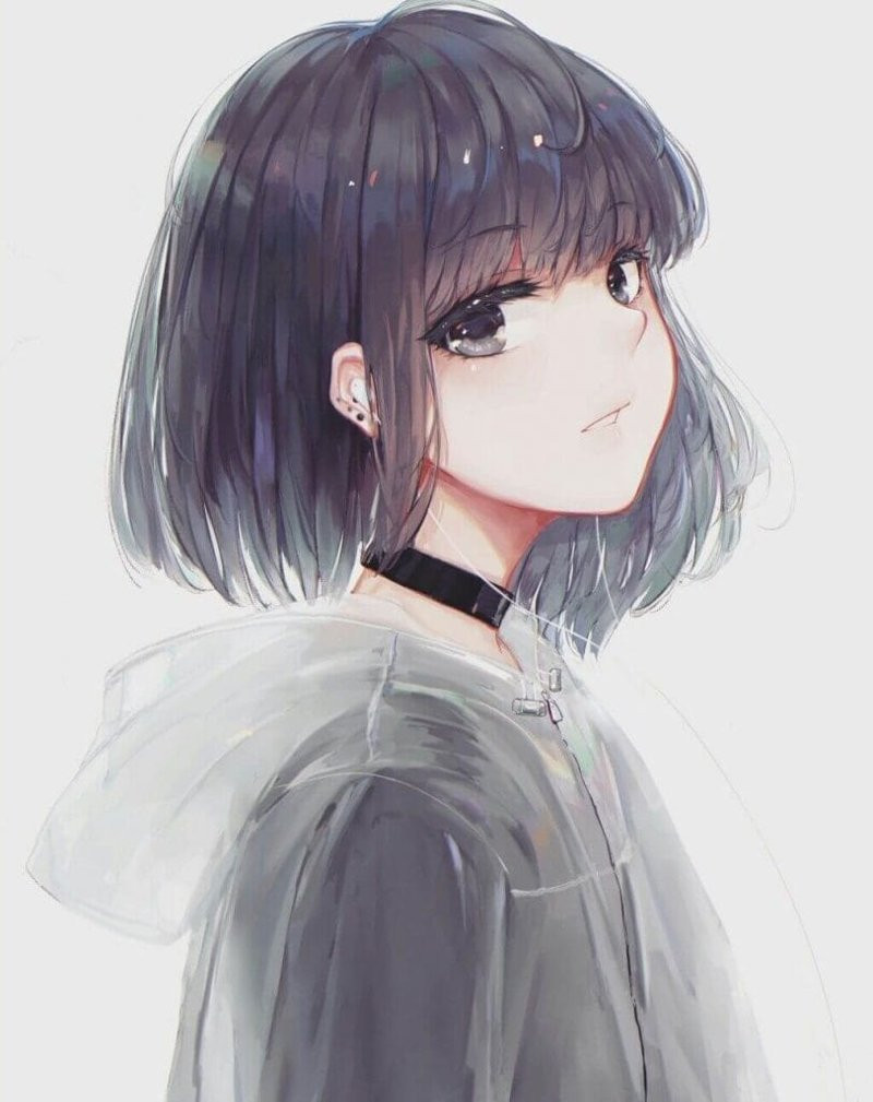 Anime nữ tóc ngắn tươi mới