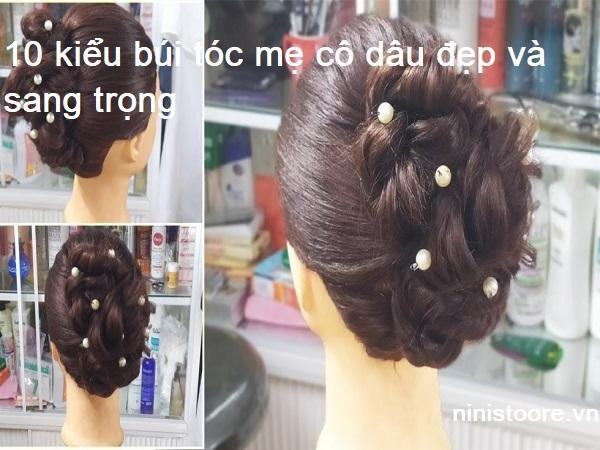 Bà sui thanh lịch với kiểu tóc búi cao cổ điển