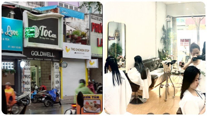 Bảng hiệu tiệm Toc.vn, nơi chuyên cắt tóc ngắn đẹp ở Sài Gòn với phong cách độc đáo