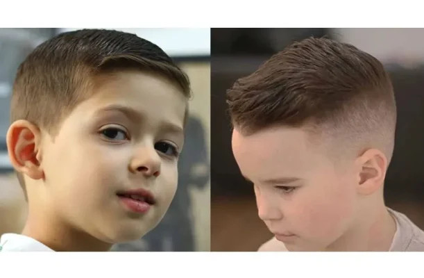 Bé trai đáng yêu với kiểu tóc Textured Crop năng động