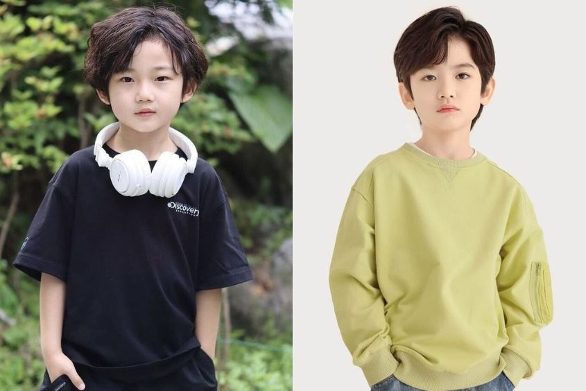 Bé trai với kiểu tóc Side Part 7/3 thanh lịch và thời trang