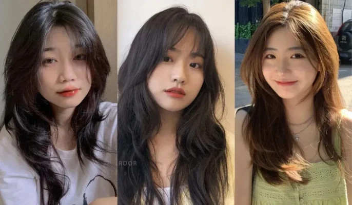 Bí quyết chăm sóc kiểu tóc layer dài cho mặt tròn luôn suôn mượt