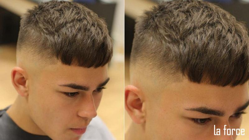 Buzz Cut mạnh mẽ, kiểu tóc mùa hè cho nam mặt tròn