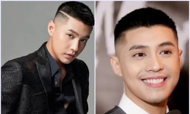 Ca sĩ Noo Phước Thịnh với kiểu tóc lính thủy đánh bộ kết hợp mái dài, mang đến vẻ ngoài lãng tử và cuốn hút.