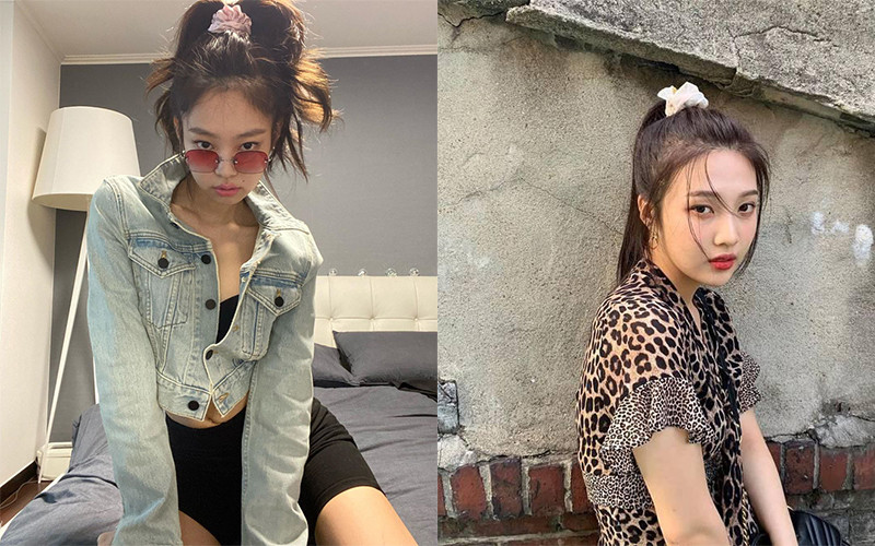 Cách tạo kiểu tóc đuôi gà độc đáo với scrunchies nhiều màu sắc
