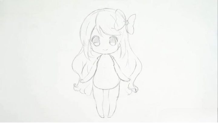 Cách vẽ tóc ngắn cho chibi