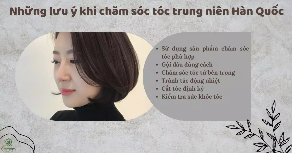 chăm sóc tóc trung niên cẩn thận