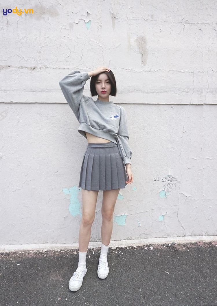 Chân váy xếp ly sành điệu