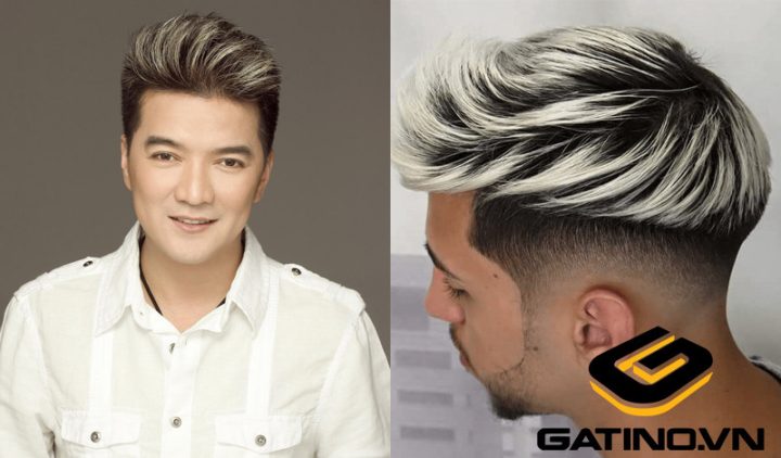 Chàng trai tóc ngắn với kỹ thuật nhuộm highlight cá tính