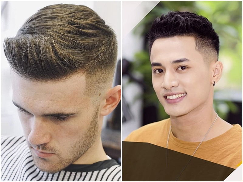 Chàng trai với kiểu tóc nam thể thao vuốt ngược hiện đại và cá tính