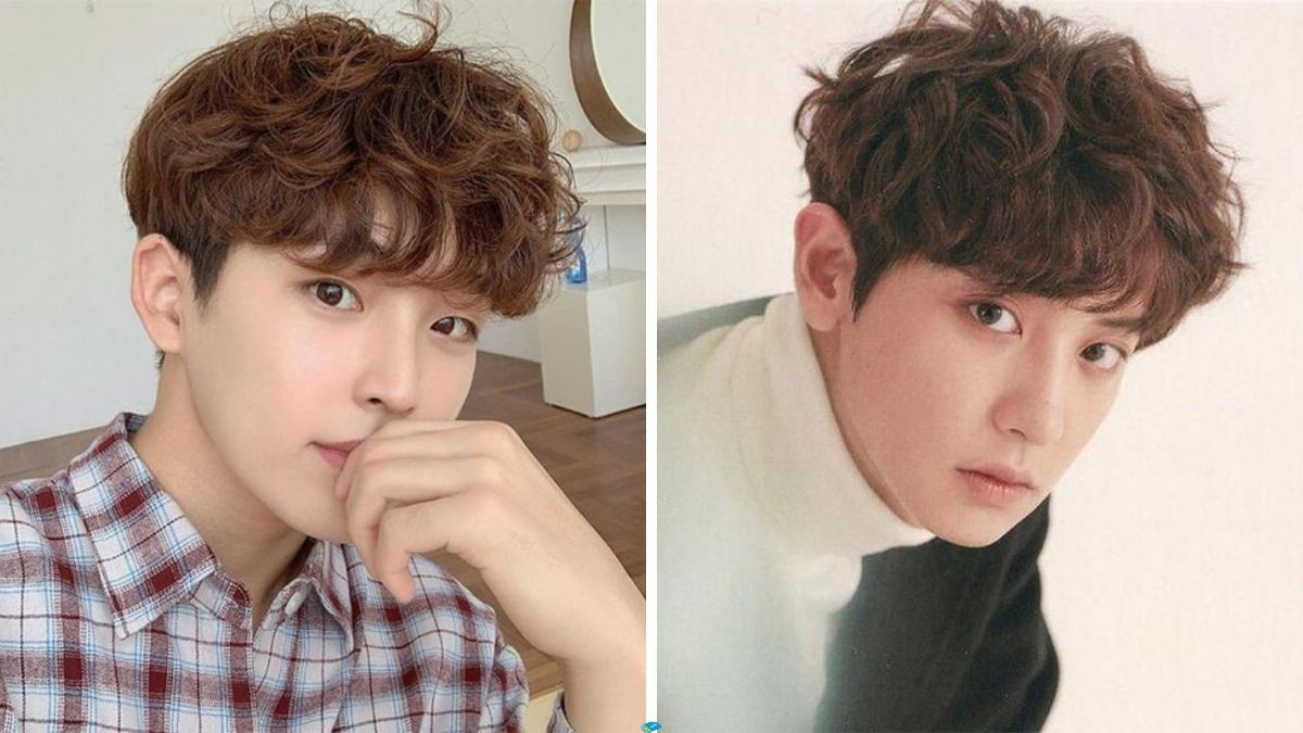 Chàng trai với kiểu tóc xoăn ngắn nam gợn sóng nhẹ, toát lên vẻ nam tính lãng mạn