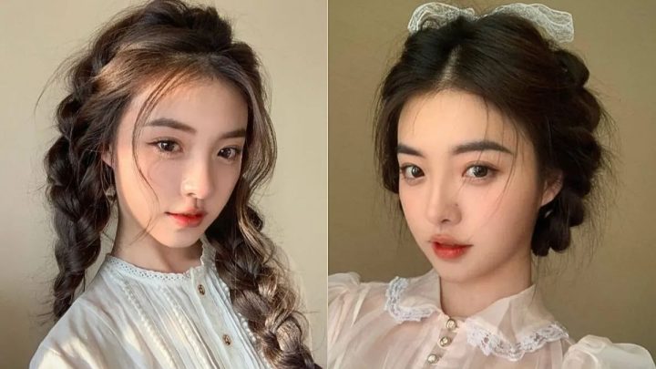 Chọn kiểu tết tóc hai bên phù hợp