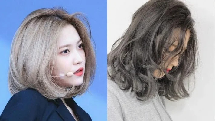 Cô gái có khuôn mặt gầy má hóp trở nên duyên dáng hơn với kiểu tóc lob uốn sóng lơi nhẹ, bồng bềnh tự nhiên.