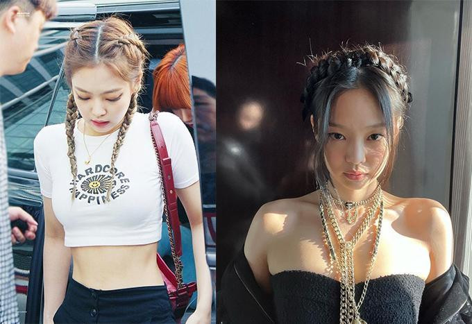 Cô gái với kiểu tết tóc Jennie