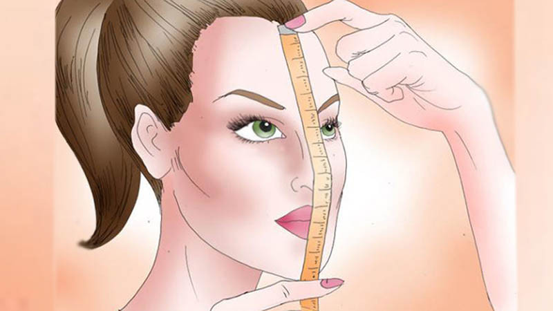 Đo chiều dài khuôn mặt