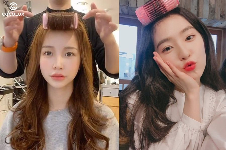 Dùng lô uốn mái vào buổi sáng giúp tạo độ cong nhẹ