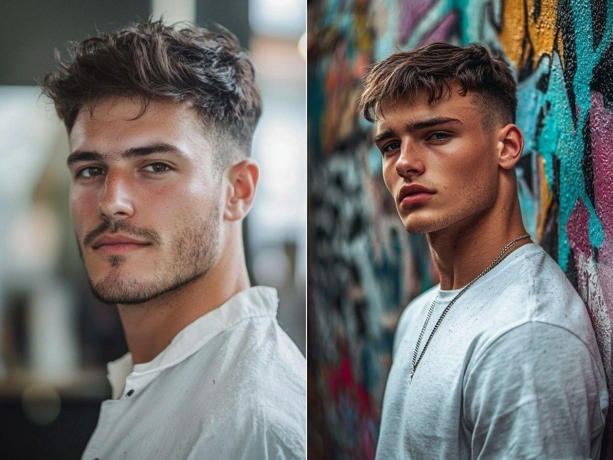 French Crop có phần mái cắt ngắn và đẩy về phía trước