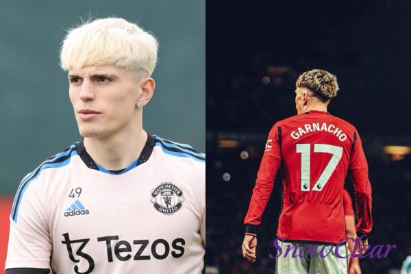 Garnacho thử nghiệm kiểu tóc French Crop nhuộm màu nổi bật