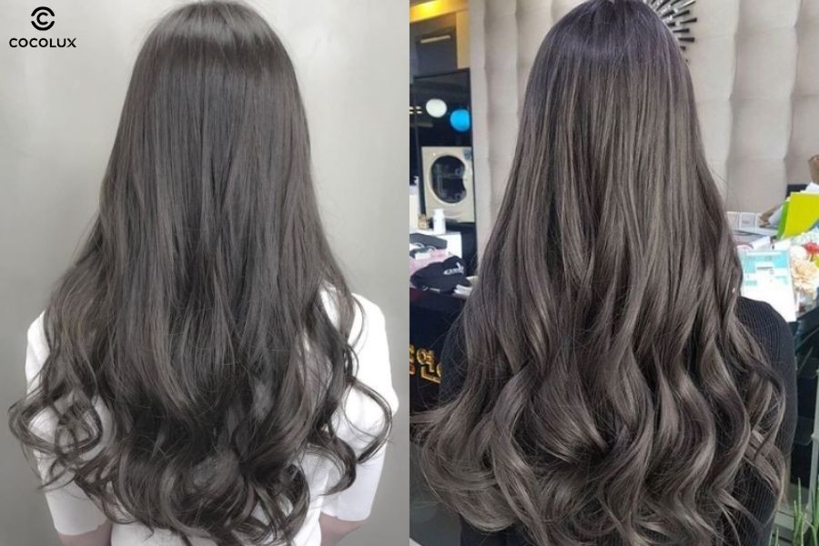 Hình ảnh cô gái với tóc uốn lọn đuôi lọn to sang trọng, quý phái