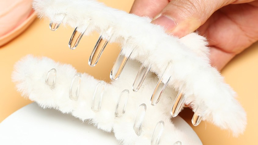 Kẹp càng cua 3 răng bản lớn vẫn có thể kẹp tóc ngắn nửa đầu duyên dáng