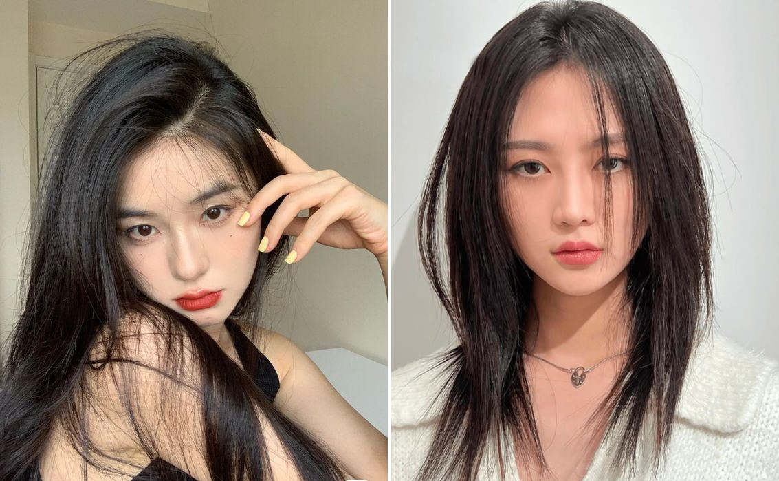 Kiểu layer nữ duỗi thẳng