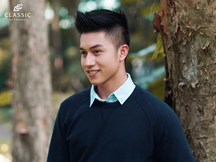 Kiểu tóc ăn tết Faux Hawk cá tính