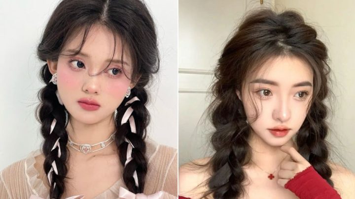 Kiểu tóc buộc 2 bên Hàn Quốc