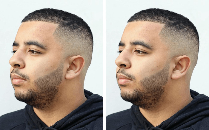 Kiểu tóc Buzz Cut gọn gàng, phù hợp cho người béo nam