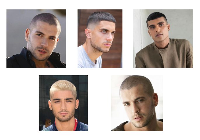 Kiểu tóc Buzz Cut mạnh mẽ cho nam trán cao hói