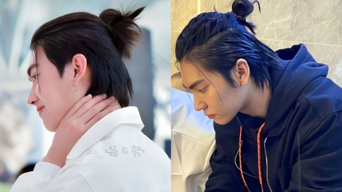 Kiểu tóc cột nam đuôi gà trẻ trung