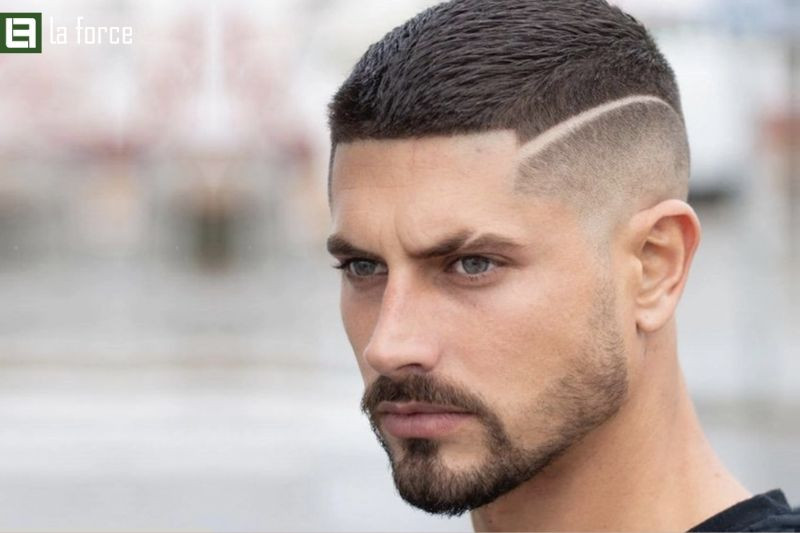 Kiểu tóc Crew Cut nam mặt chữ điền mạnh mẽ
