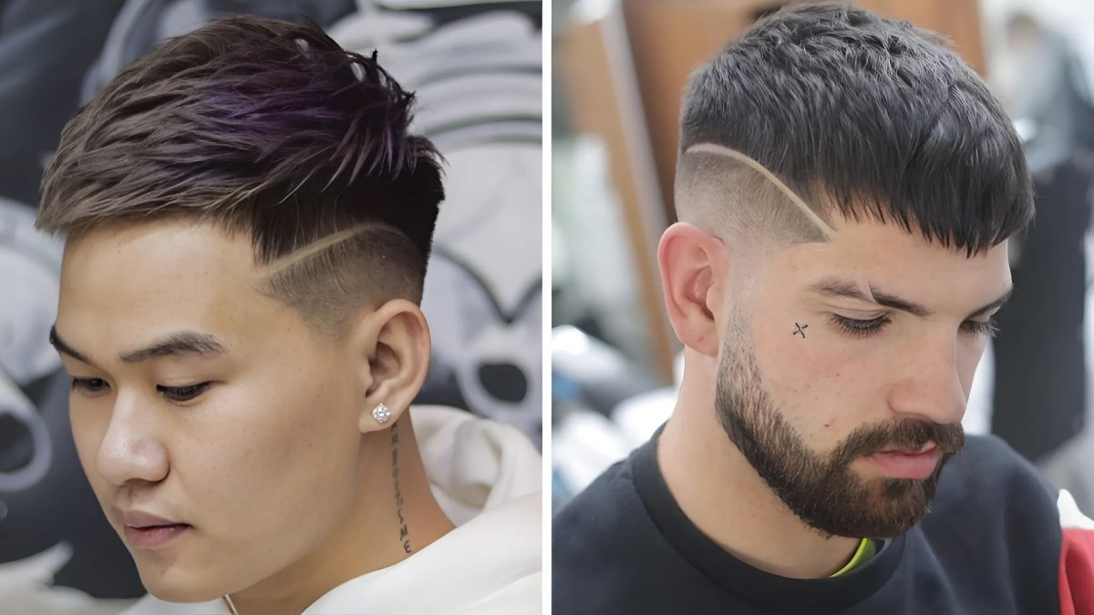 Kiểu tóc Crop nam có đường line