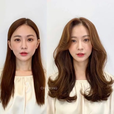 Kiểu tóc dài đuôi dày cho người đầu to nữ