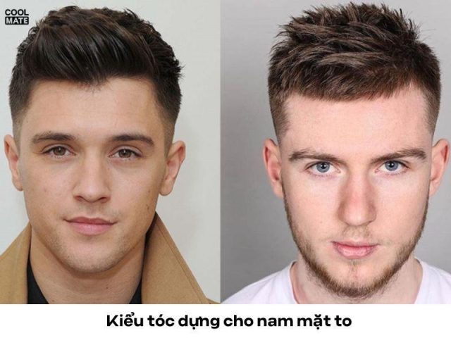 Kiểu tóc dựng hiện đại cho nam giới có đầu to