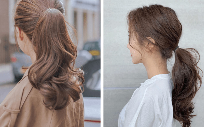 Kiểu tóc gợn sóng buộc cao năng động cho ngày hè