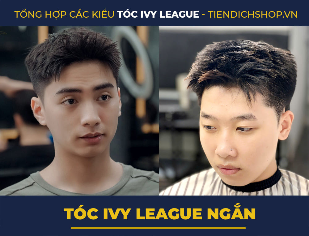 Kiểu tóc Ivy League ngắn