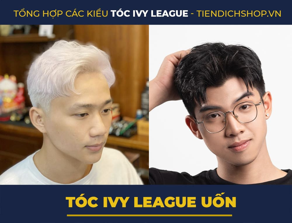 Kiểu tóc Ivy League uốn nhẹ bồng bềnh