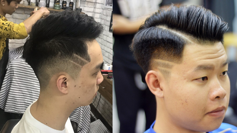 Kiểu tóc kẻ 2 vạch