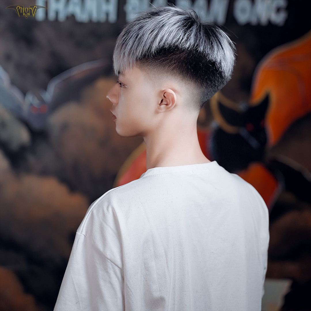 Kiểu tóc layer bông nhuộm hồng pastel